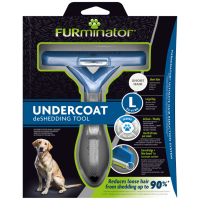 Furminator Short Hair Kısa Tüylü Büyük Irk Köpekler İçin Köpek Tarağı Large - 1