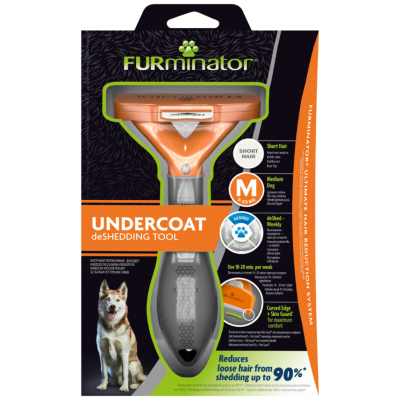 Furminator Short Hair Kısa Tüylü Orta Irk Köpekler İçin Köpek Tarağı Medium - 1