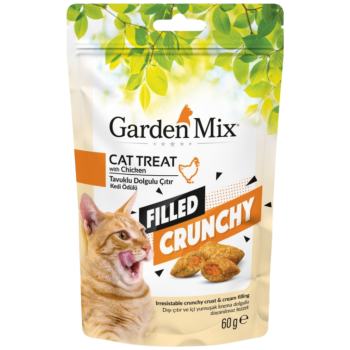 Garden Mix Crunchy Tavuklu İçi Dolgulu Kedi Ödülü 60 Gr - 1