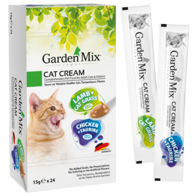 Garden Mix Kuzu Etli & Kedi Otlu ve Tavuklu & Taurinli Krema Kedi Ödülü 24x15 Gr - 1