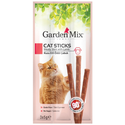 Garden Mix Kuzu Etli Sticks Kedi Ödülü 3 x 5 Gr - 1