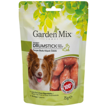 Garden Mix Rabbit Drumstic Tavşan Budu Sargılı Kemik Köpek Ödülü 75 Gr - 1