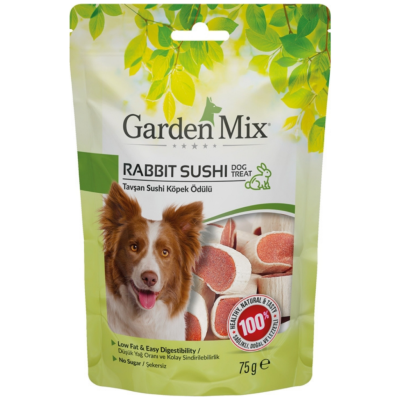 Garden Mix Rabbit Sushi Tavşan Suchi Köpek Ödülü 75 Gr - 1