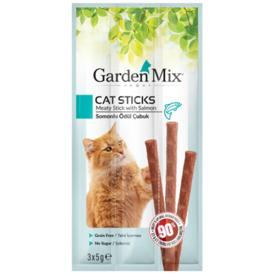 Garden Mix Somonlu Sticks Kedi Ödülü 3 x 5 Gr - 1