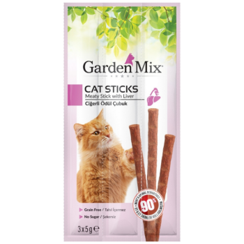 Garden Mix Sticks Ciğerli Kedi Ödülü 3x5 Gr - 1