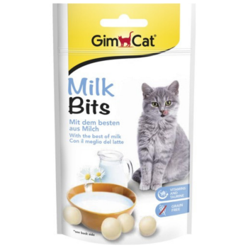 GimCat Milk Bits Kedi Ödül Tableti 40 Gr - 1