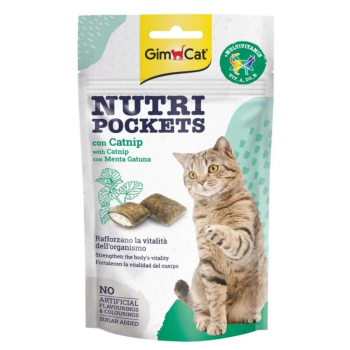 GimCat Nutri Pockets Catnip Otlu Multivitamin Kedi Ödül Tableti 60 Gr - 1
