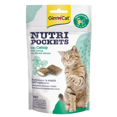 Gimcat Nutri Pockets Catnip Otlu Multivitamin Kedi Ödül Tableti 60 Gr - 1