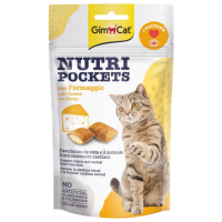 GimCat Nutri Pockets Cheese Taurin Kedi Ödülü 60 Gr - GimCat