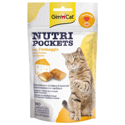 Gimcat Nutri Pockets Cheese Taurin Kedi Ödülü 60 Gr - 1