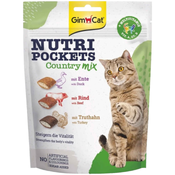 GimCat Nutri Pockets Country Mix Kedi Ödülü 150 Gr - 1