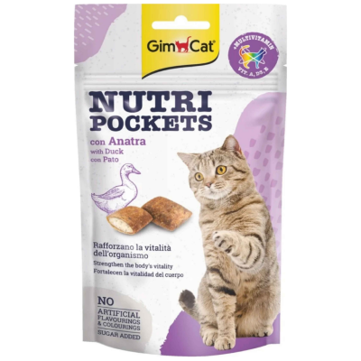 Gimcat Nutri Pockets Duck Ördekli Kedi Ödülü 60 Gr - 1