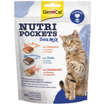 GimCat Nutri Pockets Sea Mix Kedi Ödülü 150 Gr - 1