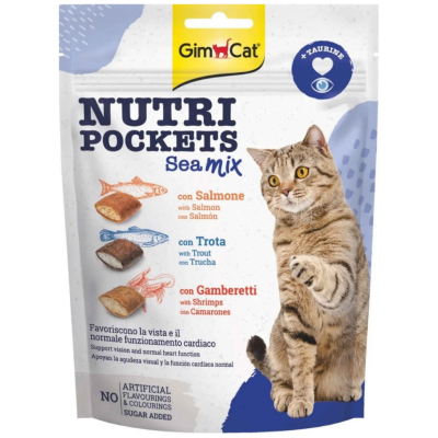 Gimcat Nutri Pockets Sea Mix Kedi Ödülü 150 Gr - 1