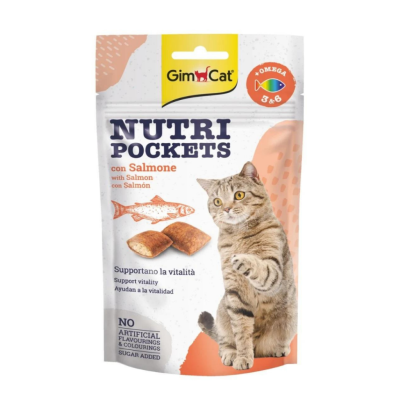 Gimcat Nutri Pockets Somon Ve Omega 36 Kedi Ödülü 60 Gr - 1