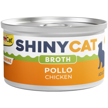 GimCat Shinycat Broth Sos İçinde Tavuklu Yetişkin Kedi Konservesi 70 Gr - 1