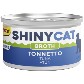 GimCat Shinycat Broth Sos İçinde Ton Balıklı Yetişkin Kedi Konservesi 70 Gr - 1