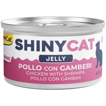 GimCat Shinycat Jelly Jöle içinde Tavuklu ve Karidesli Yetişkin Kedi Konservesi 70 Gr - 1