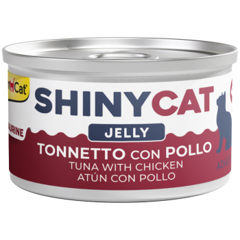 GimCat Shinycat Jelly Jöle içinde Ton Balıklı ve Tavuklu Yetişkin Kedi Konservesi 70 Gr - 1