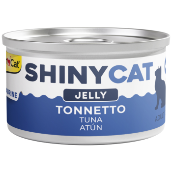 GimCat Shinycat Jelly Jöle içinde Ton Balıklı Yetişkin Kedi Konservesi 70 Gr - 1