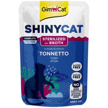 GimCat Shinycat Pouch Sterilised Ton Balıklı Kısırlaştırılmış Kedi Yaş Maması 70 Gr - 1