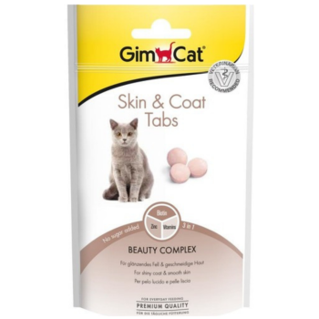 GimCat Skin & Coat Tabs Kedi Ödül Tableti 40 Gr - 1
