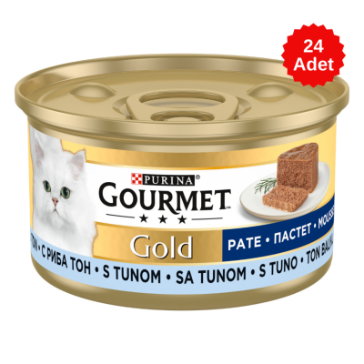 Gourmet Gold Kıyılmış Ton Balıklı Kedi Konserve Maması 85 Gr 24 Adet - 1