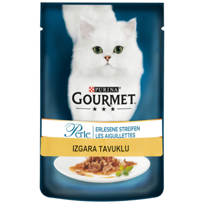 Gourmet Perle Izgara Tavuklu Pouch Kedi Yaş Maması 85 Gr - 1