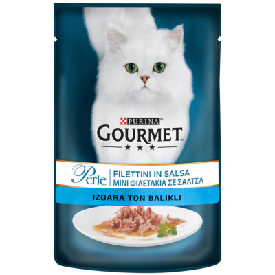 Gourmet Perle Izgara Ton Balıklı Pouch Kedi Yaş Maması 85 Gr - 1