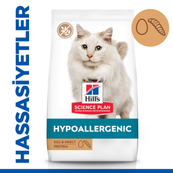 Hill's SCIENCE PLAN Hipoalerjenik Yumurta ve Böcek Proteinli Kedi Maması 1.5 Kg - 1