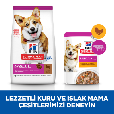 Hill's SCIENCE PLAN Kuzulu ve Pirinçli Küçük ve Mini Irk Yetişkin Köpek Maması 1.5 Kg - 6