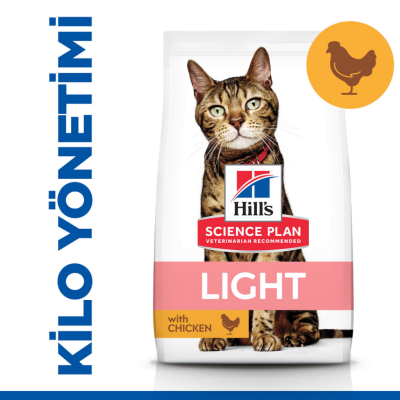 Hill's SCIENCE PLAN Light Tavuklu Yetişkin Kedi Maması 1.5 Kg - 1