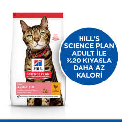 Hill's SCIENCE PLAN Light Tavuklu Yetişkin Kedi Maması 1.5 Kg - 3