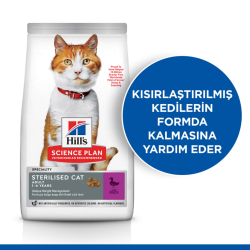 Hill's SCIENCE PLAN Ördekli Kısırlaştırılmış Yetişkin Kedi Maması 1.5 Kg - 2