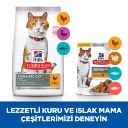 Hill's SCIENCE PLAN Ördekli Kısırlaştırılmış Yetişkin Kedi Maması 1.5 Kg - 5