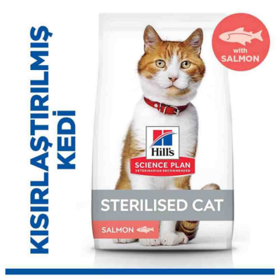 Hill's SCIENCE PLAN Sterilised Somonlu Kısırlaştırılmış Kedi Maması 10 Kg - 1