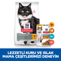 Hill's SCIENCE PLAN Tavuklu Kısırlaştırılmış +7 Yaşlı Kedi Maması 1.5 Kg - 5