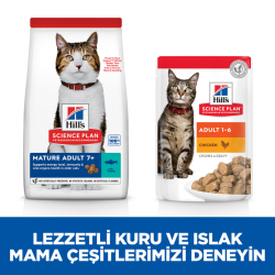 Hill's SCIENCE PLAN Ton Balıklı +7 Yaşlı Kedi Maması 1.5 Kg - 5