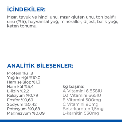 Hill's SCIENCE PLAN Ton Balıklı Kısırlaştırılmış Yetişkin Kedi Maması 1.5 Kg - 4