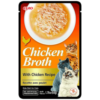 İnaba Ciao Broth Tavuk Sulu ve Tavuklu Kedi Çorbası 50 Gr - 1