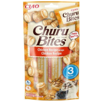 İnaba Ciao Churu Bites Tavuk Sargılı Kedi Ödülü 3x10 Gr - 1