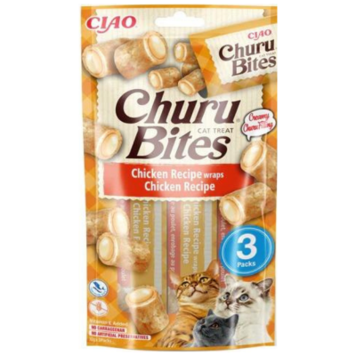 İnaba Ciao Churu Bites Tavuk Sargılı Kedi Ödülü 3 x 10 Gr - 1