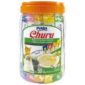 İnaba Ciao Churu Cream Karışık Paket Krema Kedi Ödülü 50x14 Gr - 1