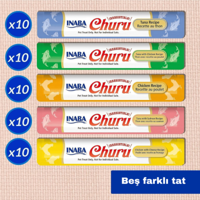 İnaba Ciao Churu Cream Karışık Paket Krema Kedi Ödülü 50 x 14 Gr - 2