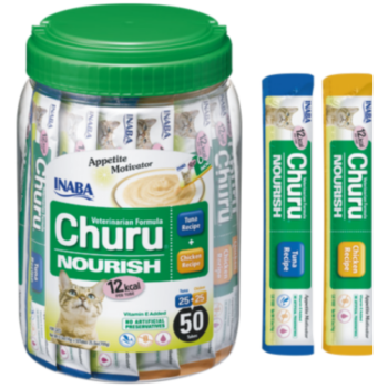 Inaba Ciao Churu Cream Nourish Ton Balıklı ve Tavuklu Krema Kedi Ödülü 50x14 Gr - 1