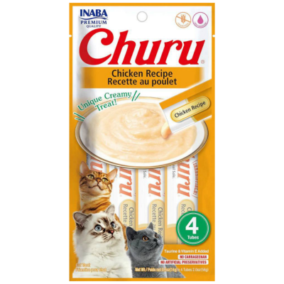 İnaba Ciao Churu Cream Tavuklu Krema Kedi Ödülü 4 x 14 Gr - 1