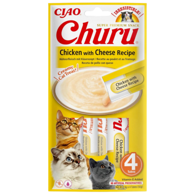 İnaba Ciao Churu Cream Tavuklu ve Peynirli Krema Kedi Ödülü 4 x 14 Gr - 1