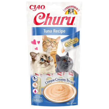 Inaba Ciao Churu Cream Ton Balıklı Krema Kedi Ödülü 4x14 Gr - 1