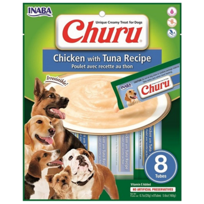 İnaba Ciao Churu Ton Balıklı ve Tavuklu Krema Köpek Ödülü 8x20 Gr - 1