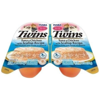 İnaba Twins Ton Balıklı Deniz Taraklı ve Tavuklu Jöle İçinde Kedi Yaş Maması 2x35 Gr - 2